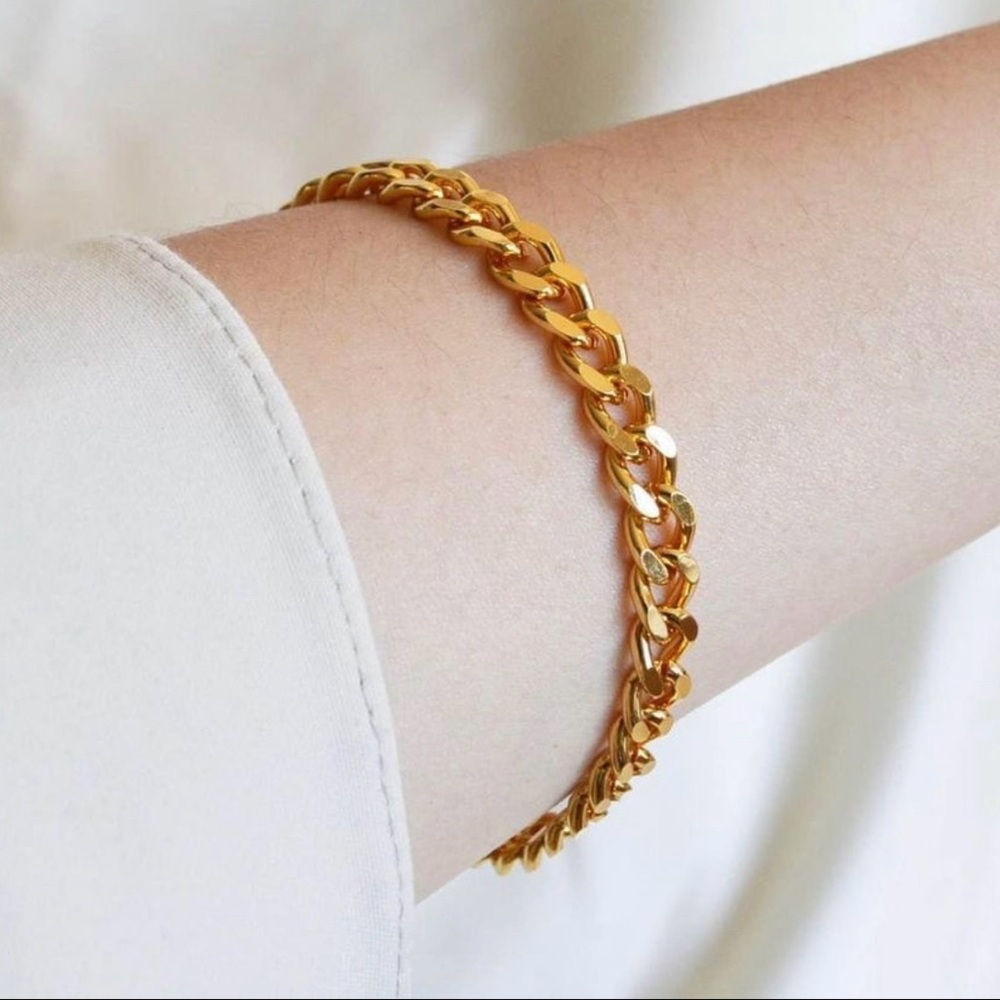 18k Gold Filled Chunky Cuban Bracelet